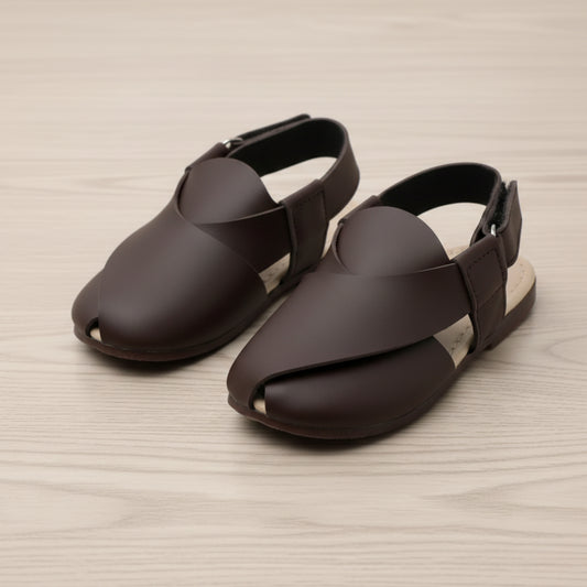 Brown Peshawri Chappal - Matt