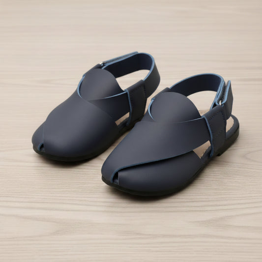 Navy Peshawri Chappal - Matt